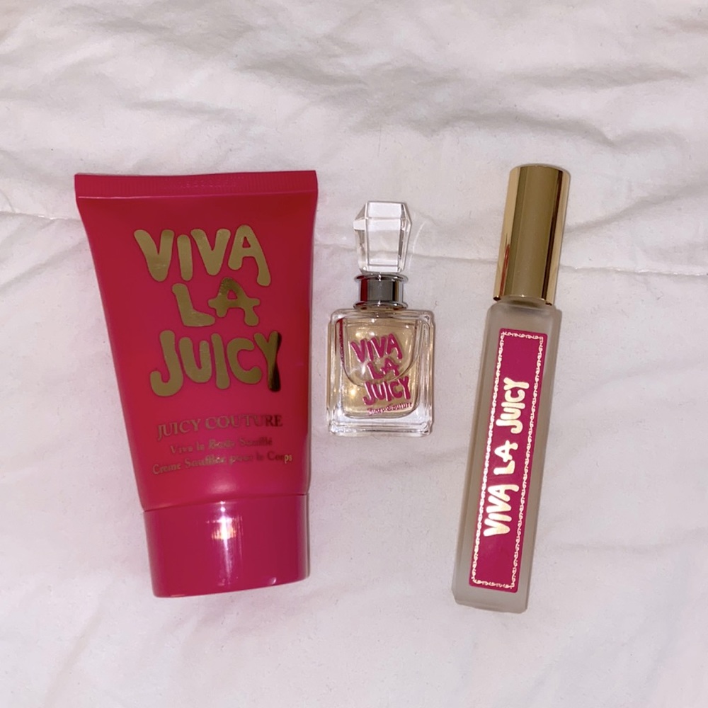 Viva la Juicy lotion, rollerball, & mini perfume